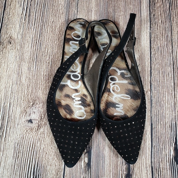 Sam Edelman Shoes - Sam Edelman black studded slingback Idahlia 7.5